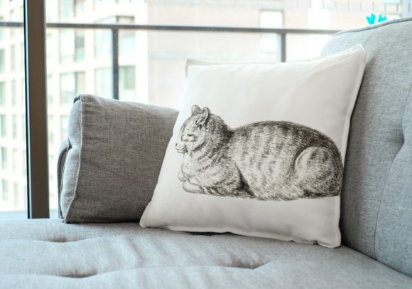 Cute Sleeping Cat: A Versatile Design Asset