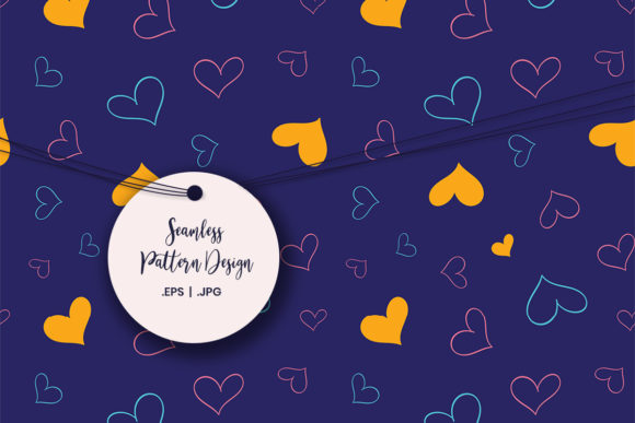 Dark Blue Valentine’s Pattern: A Versatile Design for Creative Projects