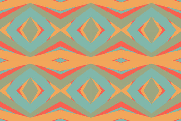 Geometric Tile Floral Patchwork Seamless