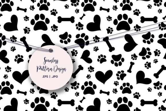 Paw Love and Bone Digital Paper