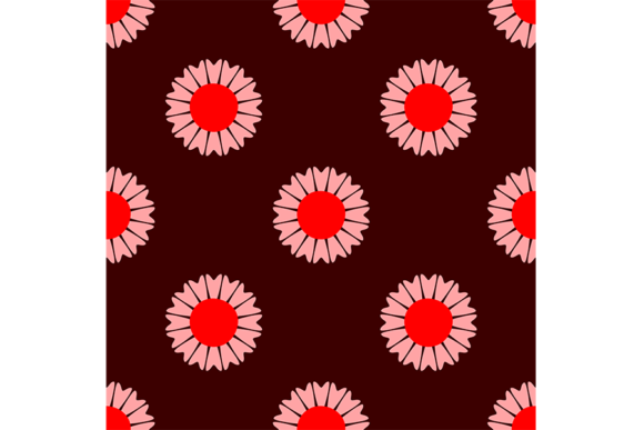 Seamless Pattern of Flower