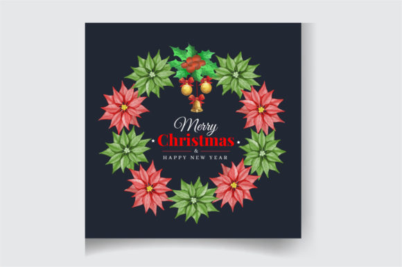 Watercolor Christmas Floral Frame: A Versatile Design Element for Holiday Projects