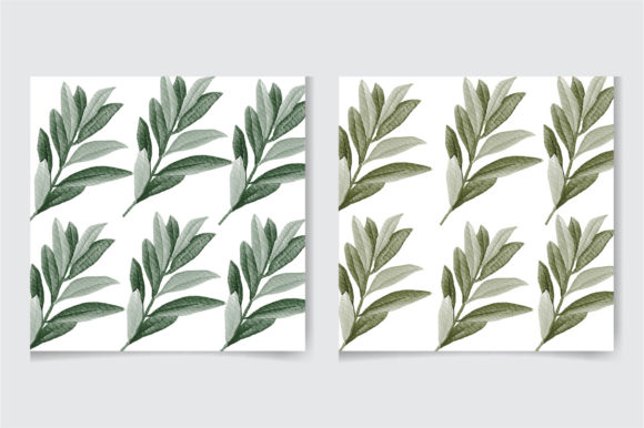 Watercolor Seamless Leaves Pattern for Creative Projects