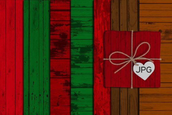 Wood Christmas Digital Paper Background